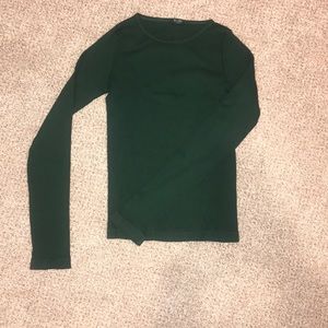 brandy melville/john halt long sleeve green top